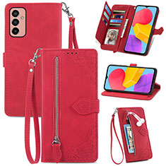 Handytasche Stand Schutzhülle Flip Leder Hülle S05D für Samsung Galaxy F13 4G Rot