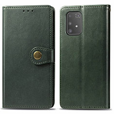 Handytasche Stand Schutzhülle Flip Leder Hülle S05D für Samsung Galaxy M80S Grün