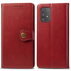 Handytasche Stand Schutzhülle Flip Leder Hülle S05D für Samsung Galaxy S10 Lite Rot