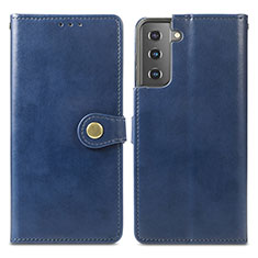 Handytasche Stand Schutzhülle Flip Leder Hülle S05D für Samsung Galaxy S23 Plus 5G Blau