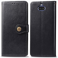 Handytasche Stand Schutzhülle Flip Leder Hülle S05D für Sony Xperia 8 Lite Schwarz