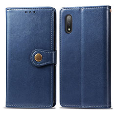 Handytasche Stand Schutzhülle Flip Leder Hülle S05D für Sony Xperia Ace II Blau