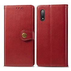 Handytasche Stand Schutzhülle Flip Leder Hülle S05D für Sony Xperia Ace II SO-41B Rot