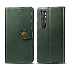 Handytasche Stand Schutzhülle Flip Leder Hülle S05D für Xiaomi Mi Note 10 Lite Grün