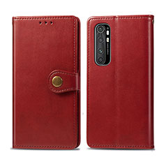 Handytasche Stand Schutzhülle Flip Leder Hülle S05D für Xiaomi Mi Note 10 Lite Rot