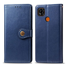 Handytasche Stand Schutzhülle Flip Leder Hülle S05D für Xiaomi Redmi 9 Activ Blau