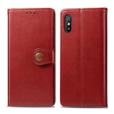 Handytasche Stand Schutzhülle Flip Leder Hülle S05D für Xiaomi Redmi 9A Rot