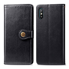 Handytasche Stand Schutzhülle Flip Leder Hülle S05D für Xiaomi Redmi 9A Schwarz