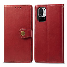 Handytasche Stand Schutzhülle Flip Leder Hülle S05D für Xiaomi Redmi Note 10 JE 5G Rot