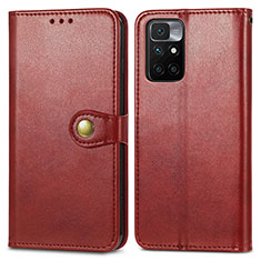 Handytasche Stand Schutzhülle Flip Leder Hülle S05D für Xiaomi Redmi Note 11 4G (2021) Rot
