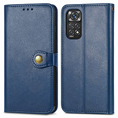 Handytasche Stand Schutzhülle Flip Leder Hülle S05D für Xiaomi Redmi Note 11 4G (2022) Blau