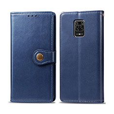 Handytasche Stand Schutzhülle Flip Leder Hülle S05D für Xiaomi Redmi Note 9 Pro Max Blau