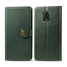 Handytasche Stand Schutzhülle Flip Leder Hülle S05D für Xiaomi Redmi Note 9 Pro Max Grün