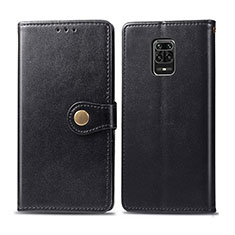 Handytasche Stand Schutzhülle Flip Leder Hülle S05D für Xiaomi Redmi Note 9 Pro Max Schwarz