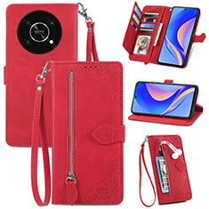 Handytasche Stand Schutzhülle Flip Leder Hülle S06D für Huawei Enjoy 50 Pro Rot