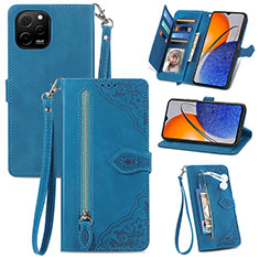 Handytasche Stand Schutzhülle Flip Leder Hülle S06D für Huawei Enjoy 50z Blau