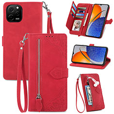 Handytasche Stand Schutzhülle Flip Leder Hülle S06D für Huawei Enjoy 50z Rot