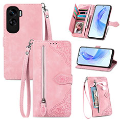 Handytasche Stand Schutzhülle Flip Leder Hülle S06D für Huawei Honor 90 Lite 5G Rosa