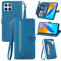 Handytasche Stand Schutzhülle Flip Leder Hülle S06D für Huawei Honor X6 5G Blau