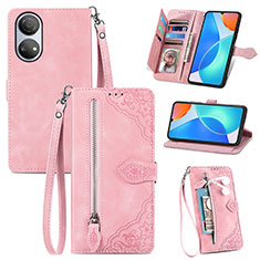 Handytasche Stand Schutzhülle Flip Leder Hülle S06D für Huawei Honor X7 Rosa