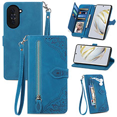 Handytasche Stand Schutzhülle Flip Leder Hülle S06D für Huawei Nova 10 Blau