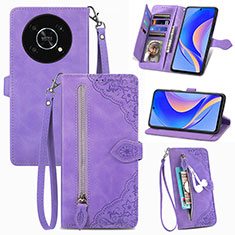 Handytasche Stand Schutzhülle Flip Leder Hülle S06D für Huawei Nova Y90 Violett