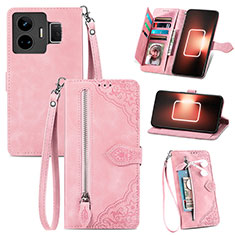 Handytasche Stand Schutzhülle Flip Leder Hülle S06D für Realme GT Neo6 5G Rosa