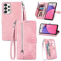 Handytasche Stand Schutzhülle Flip Leder Hülle S06D für Samsung Galaxy A33 5G Rosa