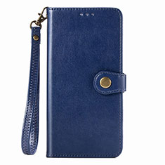 Handytasche Stand Schutzhülle Flip Leder Hülle S06D für Samsung Galaxy A91 Blau