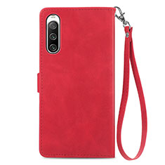 Handytasche Stand Schutzhülle Flip Leder Hülle S06D für Sony Xperia 10 IV Rot