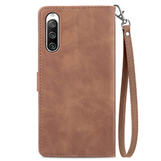 Handytasche Stand Schutzhülle Flip Leder Hülle S06D für Sony Xperia 10 IV SO-52C Braun