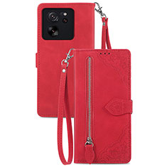 Handytasche Stand Schutzhülle Flip Leder Hülle S06D für Xiaomi Mi 13T Pro 5G Rot