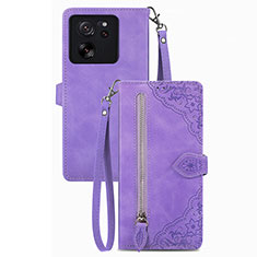 Handytasche Stand Schutzhülle Flip Leder Hülle S06D für Xiaomi Mi 13T Pro 5G Violett