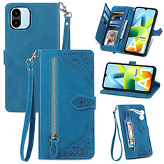 Handytasche Stand Schutzhülle Flip Leder Hülle S06D für Xiaomi Poco C51 Blau