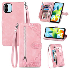 Handytasche Stand Schutzhülle Flip Leder Hülle S06D für Xiaomi Poco C51 Rosa