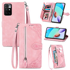 Handytasche Stand Schutzhülle Flip Leder Hülle S06D für Xiaomi Poco M4 Pro 5G Rosa