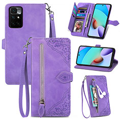 Handytasche Stand Schutzhülle Flip Leder Hülle S06D für Xiaomi Redmi Note 11 5G Violett