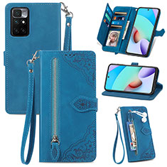 Handytasche Stand Schutzhülle Flip Leder Hülle S06D für Xiaomi Redmi Note 11S 5G Blau