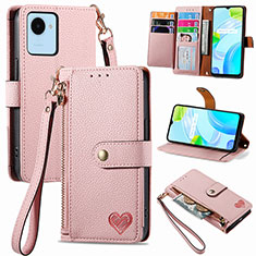 Handytasche Stand Schutzhülle Flip Leder Hülle S07D für Realme Narzo 50i Prime Rosa