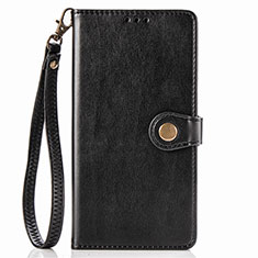 Handytasche Stand Schutzhülle Flip Leder Hülle S07D für Xiaomi Redmi Note 9 Schwarz