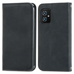 Handytasche Stand Schutzhülle Flip Leder Hülle S08D für Asus Zenfone 8 ZS590KS Schwarz