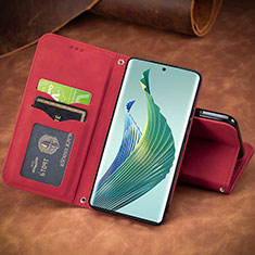 Handytasche Stand Schutzhülle Flip Leder Hülle S08D für Huawei Honor Magic5 Lite 5G Rot