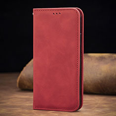 Handytasche Stand Schutzhülle Flip Leder Hülle S08D für Xiaomi POCO C3 Rot