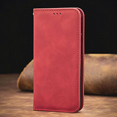 Handytasche Stand Schutzhülle Flip Leder Hülle S08D für Xiaomi Redmi Note 10 Pro 4G Rot