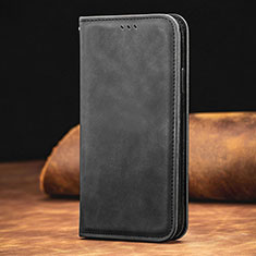 Handytasche Stand Schutzhülle Flip Leder Hülle S08D für Xiaomi Redmi Note 10 Pro 4G Schwarz