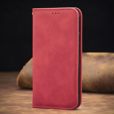 Handytasche Stand Schutzhülle Flip Leder Hülle S08D für Xiaomi Redmi Note 10T 5G Rot