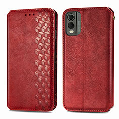 Handytasche Stand Schutzhülle Flip Leder Hülle S09D für Nokia C32 Rot