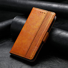 Handytasche Stand Schutzhülle Flip Leder Hülle S10D für Huawei Honor X6 Hellbraun