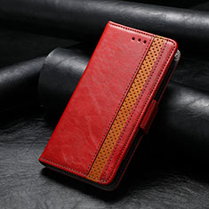 Handytasche Stand Schutzhülle Flip Leder Hülle S10D für Motorola Moto G53j 5G Rot