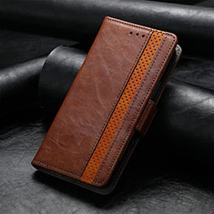 Handytasche Stand Schutzhülle Flip Leder Hülle S10D für Xiaomi Redmi Note 10S 4G Braun